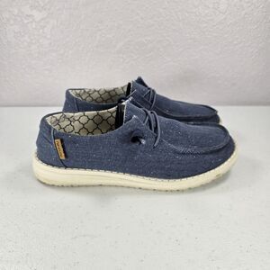 Hey Dude Sneakers Womens 7 Wendy Sparkling Denim Blue Shoes